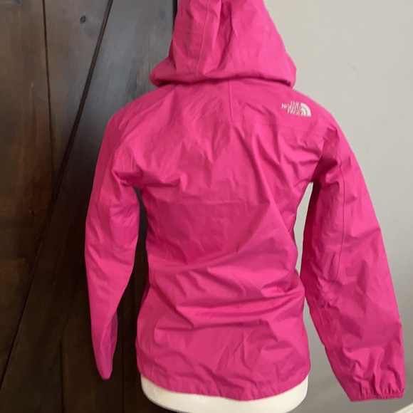 North Face Girls Hooded Windbreaker sz M - Picture 4 of 8